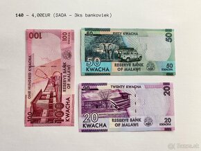 ROZPREDAJ ZBIERKY - bankovky UNC - SADY BANKOVIEK, sada K - 6