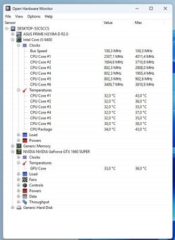 Herný PC,i5-8400,GTX 1660 S 6GB,16GB RAM,M.2 - 6