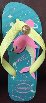 Nové žabky Havaianas 31 / 32 - motív ružový Narval - 6