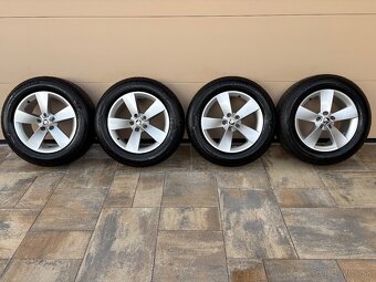 ALU DISKY SKODA5x112 R17+NOVÉ LETNE PNEU GOODYEAR 215/65 R17 - 6
