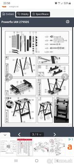 Skladaci pracovny stolik Powerfix - 6