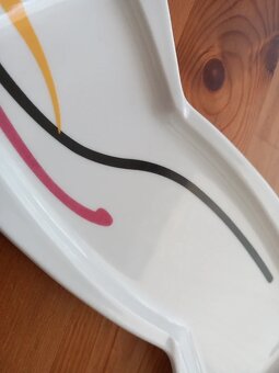 Starší porcelánový atyp podnos po mamine 23x11,5x9 cm - 6