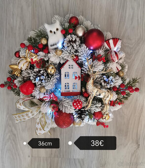 Vence na dvere vianočné - 6