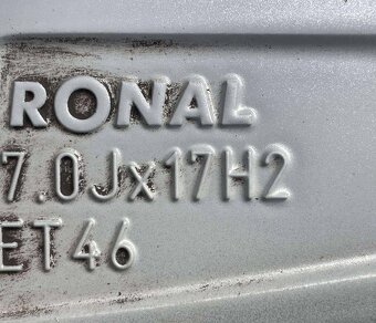 Orig.skoda alu disky 5x112 205 55 R17 Letné - 6