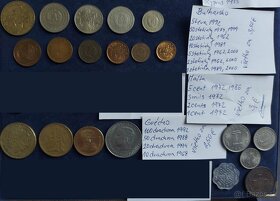 Zbierka mincí - rôzne svetové mince - Európa 3 - 6
