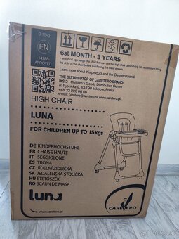 Detská jedálenská stolička Caretero Luna - 6