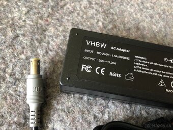 Nabíjačka na notebook LENOVO 20V 3,25A 4,5A rôzne konektor. - 6