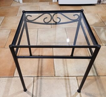 stolík presklený 45x35x40 2ks - 6