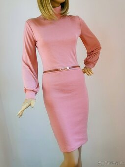 Merino šaty z roláčikom vo veľkosti XS /S - 6