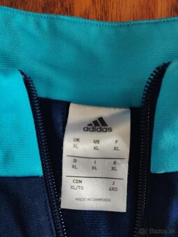 Adidas tréninková mikina / bunda na zip (vel. XL) – výborný - 6