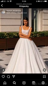 Trblietavé svadobné šaty IVORY - 6