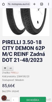 Pirelli City Demon 3.50-18 - 6