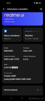 Realme 8 DualSIM 6 GB/128 GB čierny - 6