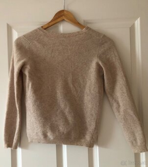 Béžový vlnený sveter United Colors of Benetton, XS/34 - 6