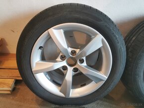DISKY orig. Audi R16 5x112 + pneu Dunlop letne - 6