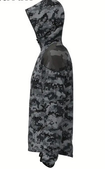 novu 5XL, alebo 64-66, sportovu asymetricku mikinu s Kapucňo - 6