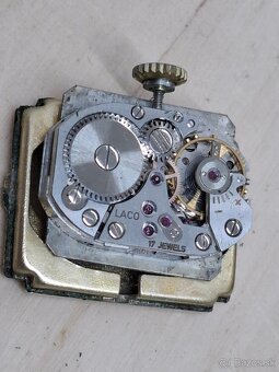 Predám funkčné dámske starožitné hodinky LACO 17 jewels 20 m - 6