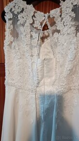 Predám svadobné šaty+doplnky - 6