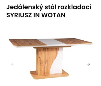 Jedálenský rozťahovací stôl - 6