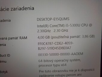 predám ntb Dell latitude e5450 /Intel core i5 / 4gb ram /ssd - 6