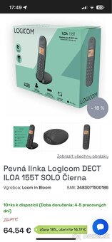 Pevná linka LOGICOM ILOA 155T - 6