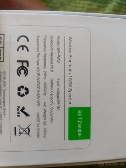 Blitzwolf BW-WA3 100w bezdrôtový reproduktor, nový - 6