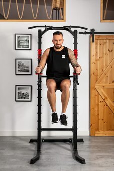 4 v 1 Multifunkčné bradlá s hrazdou HOP-SPORT 1018K - NOVÉ - 6