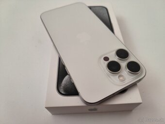 apple iphone 15 PRO MAX 256gb White Titanium / Batéria 100% - 6