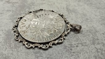 Tolar Marie Terezie, punc AG,, stříbrný přívěšek 31,8g - 6