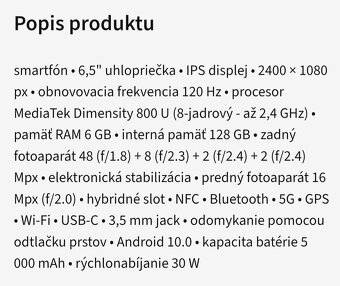 Mobilný telefón REALME 7 5g - 6