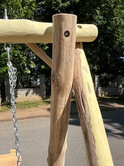 Záhradná hojdačka z agátového dreva - 6
