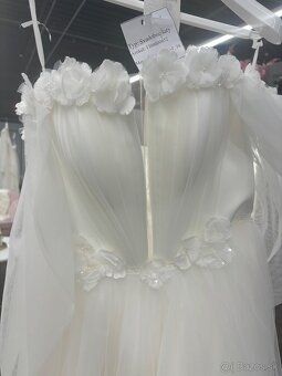 Predám krásne svadobné šaty - 6