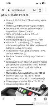 Bežecký pás ProForm 730 ZLT - 6