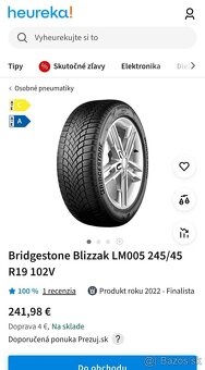 Zimné pneumatiky Bridgestone Blizzak LM005 DOT4822 - 6