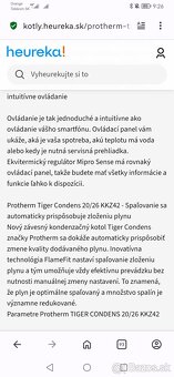 🔥 Predám kondenzačný kotol Protherm Tiger Condens 20/26 KKZ - 6
