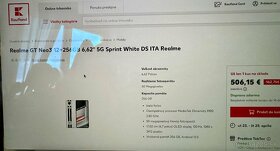 Realme GT Neo3 12+256GB 6,62" 5G Sprint White DS ITA - 6