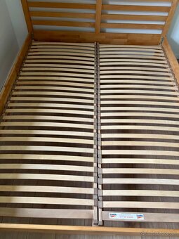 Manželská posteľ 180x200 masív + matrace - 6