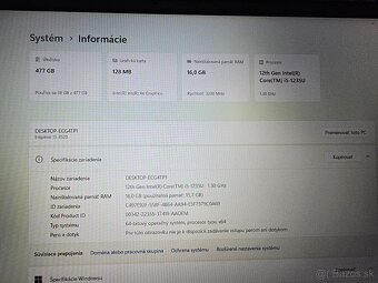 Dell Inspiron 3520 s 512gb ssd diskom 16gb ram a intel core - 6