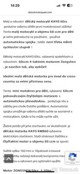 Prodám Pit Bike - 60 ccm - 6