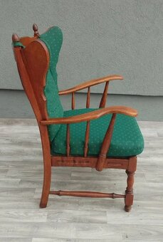 Kreslo s vysokým operadlom dánske. - 6