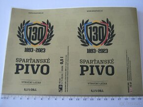 5x pivo pivní pivovar Strakonice Sparta Praha fotbal - 6