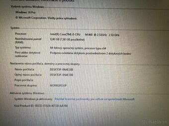 Notebook Lenovo ThinkPad T510i – 15,6", i5, 8GB RAM, 250GB - 6