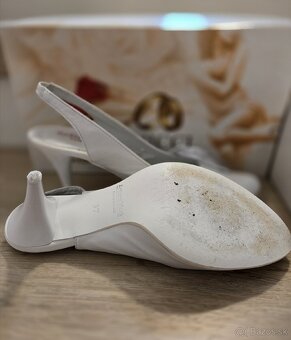 Dámske biele topánky 37 svadobné - 6