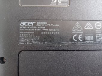 rozpredám na diely notebook Acer aspire 3 A315 - 6