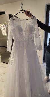 💍✨ Nádherné snehobiele svadobné šaty - 6