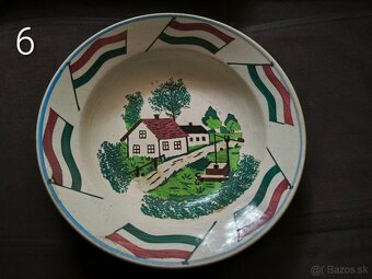 Retro remeselné keramické taniere - znížená cena - 6