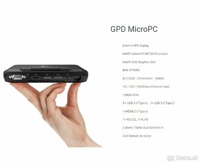 GPD MicroPC 8G+128G 6-Inch Mini Notebook With 1280 X 720 - 6