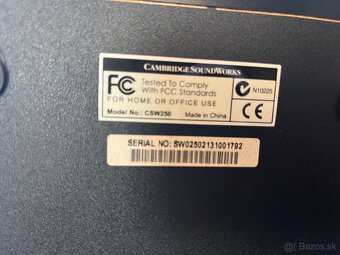 Predám subwoofer Cambridge Sound Works Digital - 6