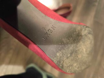 NEXT trendy bordové semišové čižmičky štýlové 39 - 6