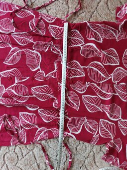 Letné bordové šaty - 6